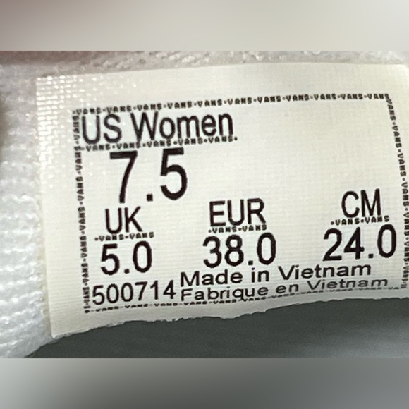 Vans Asher Slip On Rainbow Check Low Skate Multicolor Shoes Size 7.5 - Picture 7 of 7